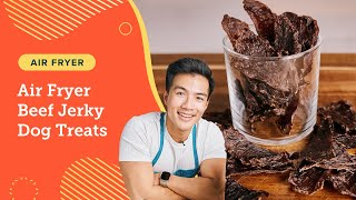 Easy Air Fryer Beef Jerky Dog Treats [upl. by Noyk526]