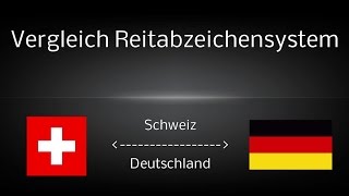 Reitabzeichen Vergleich SchweizDeutschland [upl. by Odlabu639]