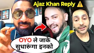 Ajaz Khan Live 🔴 Reply to Elvish Yadav And Harsh Beniwal  Ajaz Khan Election Result [upl. by Ignatz]