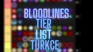 Bloodlines Tier List  Shindo Life Türkçe [upl. by Bordie]