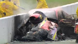 Big FIRE for NHRA Pro Mod driver Dan Stevenson in Gainesville [upl. by Garvy]