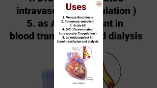 inj heparin  route and uses shorts youtubeshorts [upl. by Adahs]