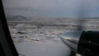 Taking off from Fairbanks International Airport  Winter [upl. by Hartzell925]