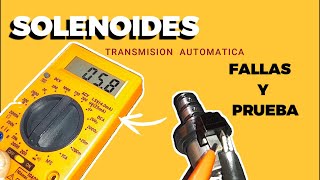 🔥🚨Como probar los SOLENOIDES de la TRANSMISIÓN AUTOMÁTICA [upl. by Aryam]