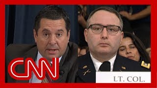 Vindman corrects Nunes during impeachment hearing [upl. by Akkim724]