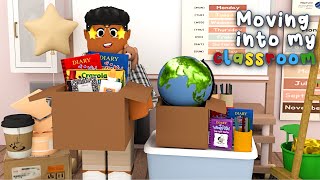 MOVING INTO MY NEW 5th GRADE CLASSROOM Tour  New SCHOOL Roblox Bloxburg Roleplay [upl. by Ennayar]