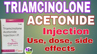 Triamcinolone Acetonide Injection uses side effects in Hindi  Capcort Injection 40mg injection [upl. by Regan]