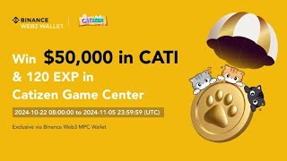 RETRO  Airdrop Baru Catizen Binance Web3 Reward 100 Chek In On Chain Tiap Hari Dapat Reward CATI [upl. by Adela858]