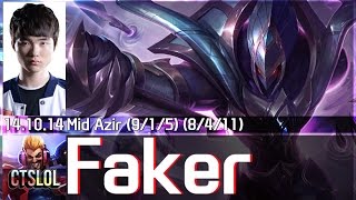 Faker  아지르 두게임 하이라이트 영상  Azir Highlights [upl. by Pickard]