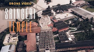 Sringeri Sri Sharadamba Temple  Drone Video  Aerial View [upl. by Havstad]