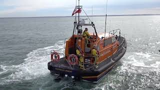 Sheerness RNLI 1338 Judith Copping Joyce at the Red Sands towers 131024 [upl. by Nurat427]