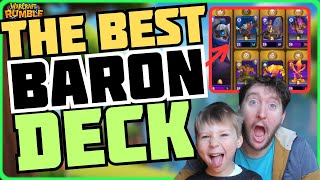 The BEST Baron Deck to PUSH Red Level Dire Maul Dungeon Levels  Warcraft Rumble [upl. by Desirea]