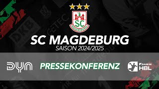 Pressekonferenz SC Magdeburg vs TBV Lemgo Lippe  DAIKIN HBL  9 Spieltag 2425 [upl. by Geraud]