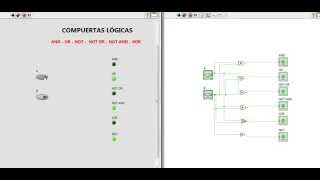 Labview  Diagrama Compuertas Logicas [upl. by Acirretal]