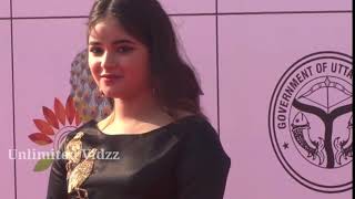 Zaira Waseem at IFFI 2017 closing ceremony  zaira wasim hot  zaira wasim with boyfriend [upl. by Idnahs]