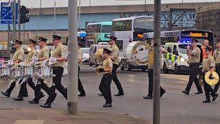 Cambuslang Britannia Flute Band  HUTCHESONTOWN TRUE BLUES LOL 69 remembrance parade 9thNov 2024 [upl. by Ynnav518]