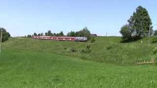 Br 218 467 mit Silberlingen in Leuterschach [upl. by Berhley]