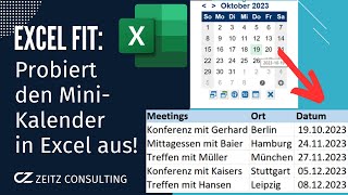 Probiert unbedingt diesen MiniKalender in Excel aus kalender [upl. by Ettigirb]