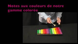 FUZEAU  Xylophone 13 lames colorées [upl. by Brendis]