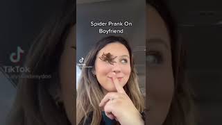 SPIDER ON THE FACE FILTER PRANK TIKTOK COMPILATION [upl. by Irollam]