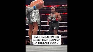 Jake Paul showing Mike Tyson respect in the last round 😱🔥boxing miketyson jakepaul shadowboxing [upl. by Ettegdirb]