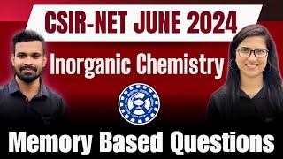 CSIR NET June 2024 Chemistry Solutions  Memory Based Questions  Answer KeyExam Analysis Chemistry [upl. by Alvan765]