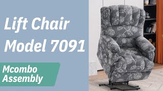 Mcombo Power Lift Chair Model 7091  Unboxing and Assembling [upl. by Imis373]