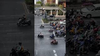 Busy City Streets Bangkok Traffic [upl. by Afnin]