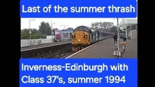 Class 37 hauled trains from June 1994 [upl. by Einwahs184]