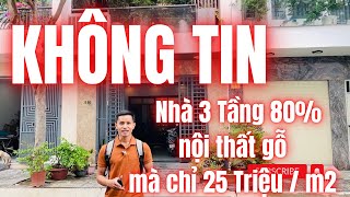 Nhà 3 tầng trung khu đô thị hà quang 2 80 nội thất là gỗ Mà chỉ có 25trm2 [upl. by Nosned]