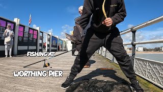 Fishing at Worthing pier  Easter Sunday  Fishing With Jack  Sea Fishing  UK Fishing [upl. by Pickett154]