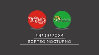 Sorteo Nocturno de Quiniela y Tómbola  19032024 [upl. by Ttennaj]