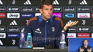 Conferenza stampa THIAGO MOTTA pre UdineseJuve quotIl campionato non si vince dopo 10 giornatequot [upl. by Anaujit]