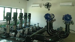 Irrigation pumping Station suction and delivery fittings of booster pumps [upl. by Anib]