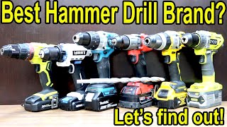 Best Hammer Drill Brand Milwaukee Dewalt Makita Ryobi Hart amp Cacoop [upl. by Brod]