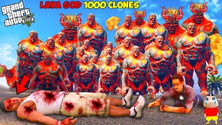 1000 All Father Lava God Try To Kill Franklin amp Avengers in GTA 5   GTA 5 AVENGERS [upl. by Amsirahc]