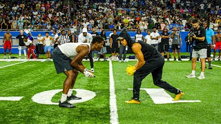 WE TOOK OVER AN NFL STADIUM DETROIT 1ON1’s FOR 20K W TEE GRIZZLEY [upl. by Eedahs391]