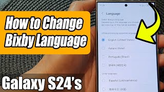 Galaxy S24S24Ultra How to Change Bixby Voice Style [upl. by Olin]