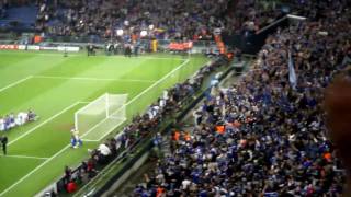 Schalke gegen Inter Mailand Stimmung Nordkurve 13042011 Lieder Nordkurve [upl. by Caril]