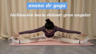 asana de yogaInclinación hacia delante gran angular [upl. by Pillihp]