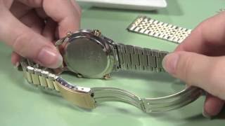 How to Change a Metal Watch Band without Holes in the Case [upl. by Eissat]