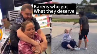 Karens vs cops karens who got what they deserve [upl. by Branca]