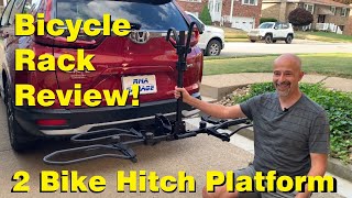 Platform Style Hitch Mount Bike Rack 2 Bikes  Leader Accessories  Product Review [upl. by Rasecoiluj]