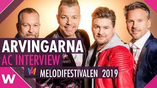 Arvingarna quotI Doquot AC Interview  Melodifestivalen 2019  wiwibloggs [upl. by Ocsic513]