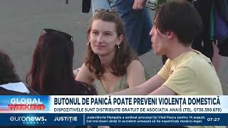 Butonul de panică poate preveni violența domestică Dispozitivele distribuite de Asociația Anais [upl. by Weiss819]