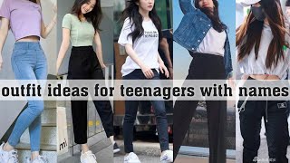 outfit ideas for teenagers with namesTHE TRENDY GIRL [upl. by Yesac221]