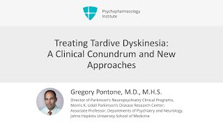 Tardive Dyskinesia A Clinical Conundrum and New Approaches [upl. by Milde]