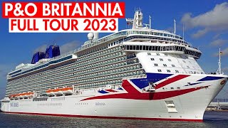 PampO Britannia Full Cruise Ship Tour 2023 [upl. by Nohsauq]