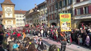 RotseeHusaren Ebikon  Fastnacht Murten 2023  Umzug am Sonntag [upl. by Atinus]