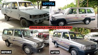 Toyota qualis complate restoration  full painting work jayambemotors [upl. by Giddings]